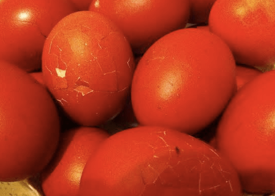 Cracked Red Eggs