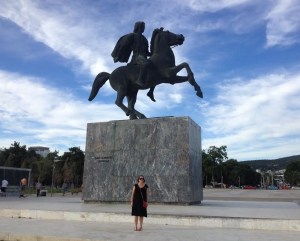 Alexander the Great statue in Thessaloniki