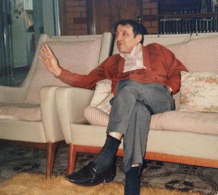 My dad, Paul Veros, in storytelling mode