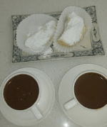 Kourabiedes and coffee 