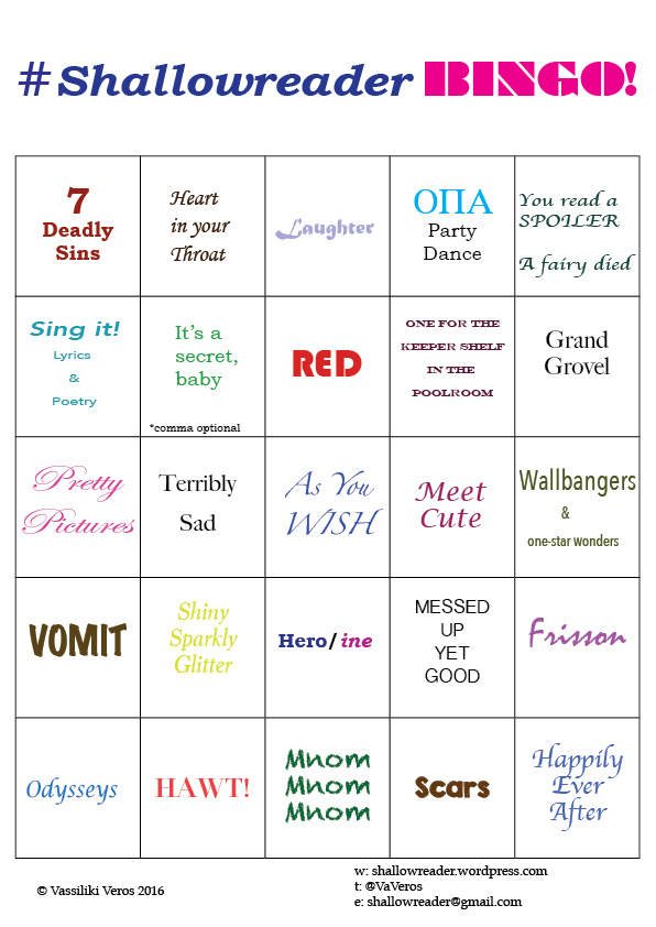 Shallowreader Bingo