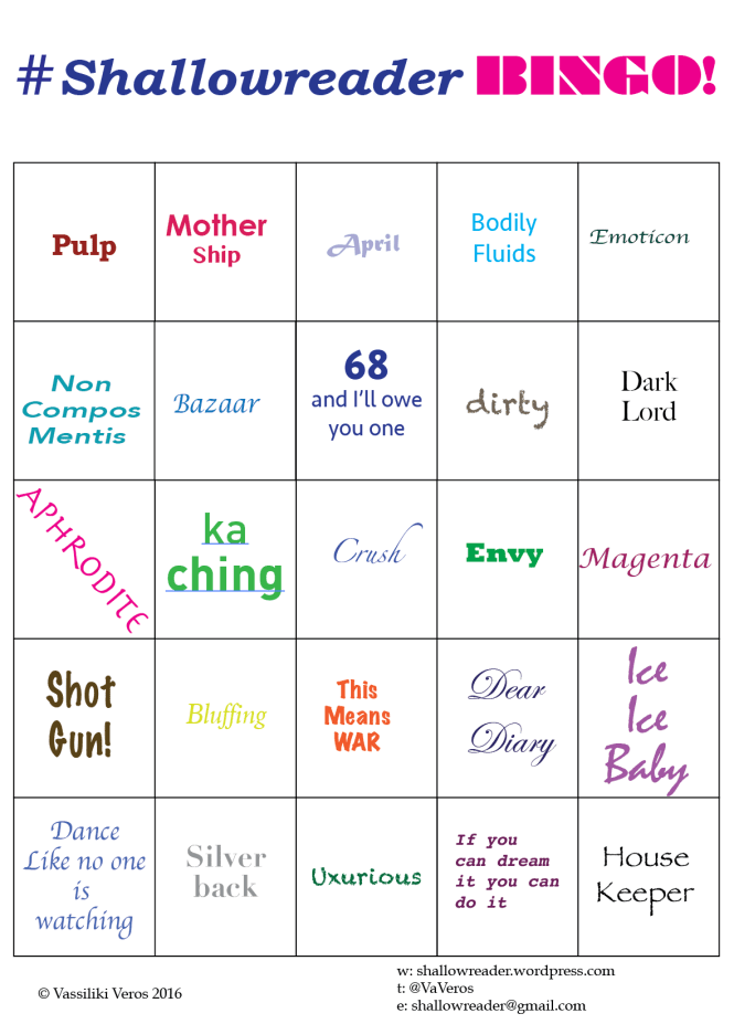 ShallowReaderBingo April