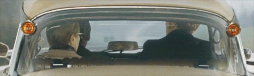 Gif of George Smiley driving away in a car from Tinker Tailor Sailor Spy