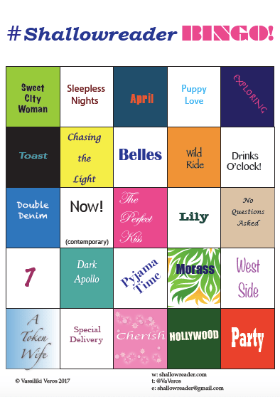 Row 1: Sweet City Woman; Sleepless Nights: April; Puppy Love; Exploring. Row 2: Toast; Chasing the light; Belles; Wild Ride; Drinks O'clock. Row 3: Double Denim; Now (contemporary); A Perfect Kiss; Lily; No Questions Asked. Row 4: 7; Dark Apollo; Pyjama Time; Morass; West Side. Row 5: A token wife; Special Delivery; Cherish; Hollywood; Party.