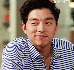 Actor Gong Yoo winking