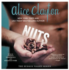 Gratuitous abs and snail trail of hair cover with a hand holding nuts. Good cover. Crap novel.