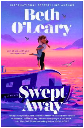 Cover Art: Blue sky then orange (sunset) sky then blue/purple sea with a houseboat on it and an amorous cartoon couple on the houseboat.