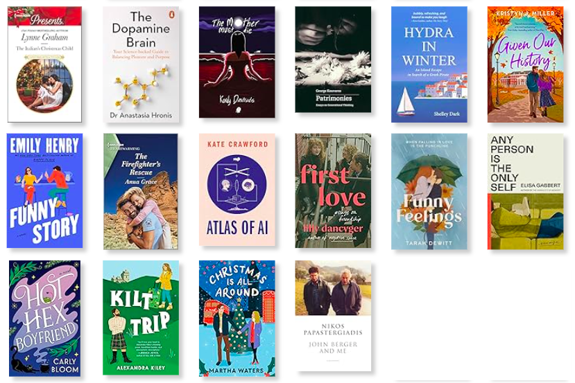 16 books from my 2025 list.